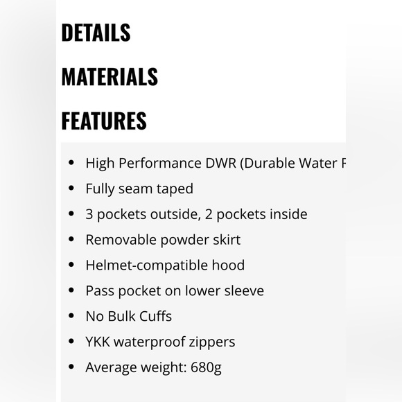 FlyLow Malone Ski Boarder Shell Jacket - Picture 8 of 9